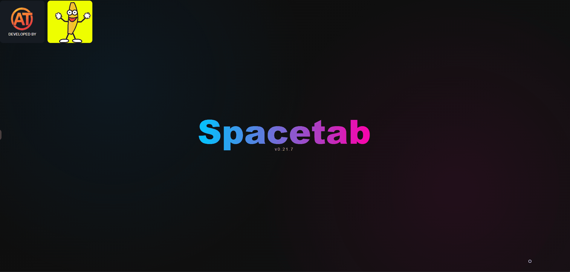 Demo animada de SpaceTab mostrando un grid visual de favoritos